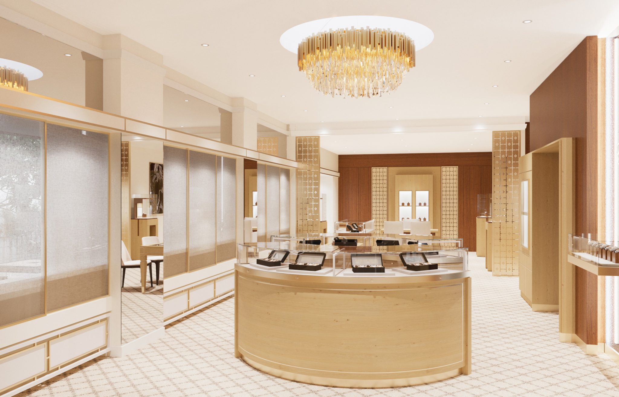 Cartier Luxury jewelry shop design - M2 Retail