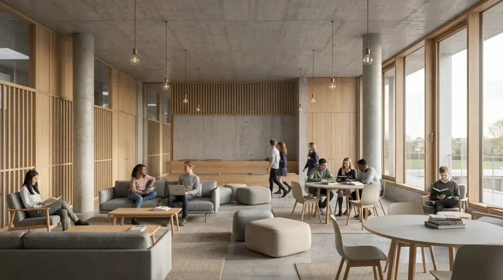 Student lounge interior