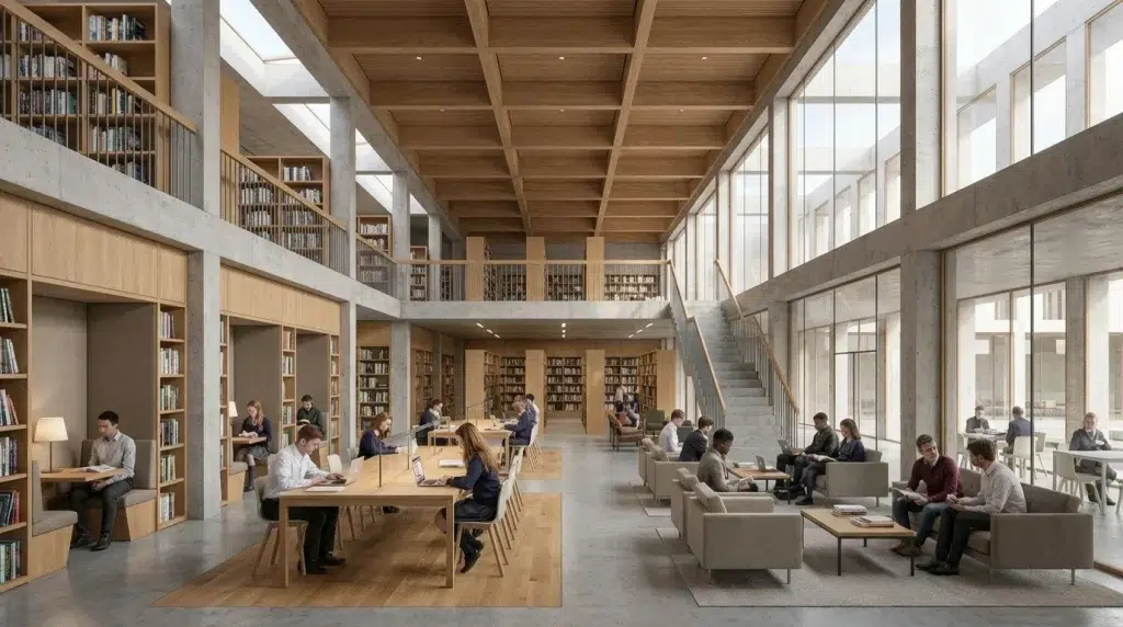 College library interior