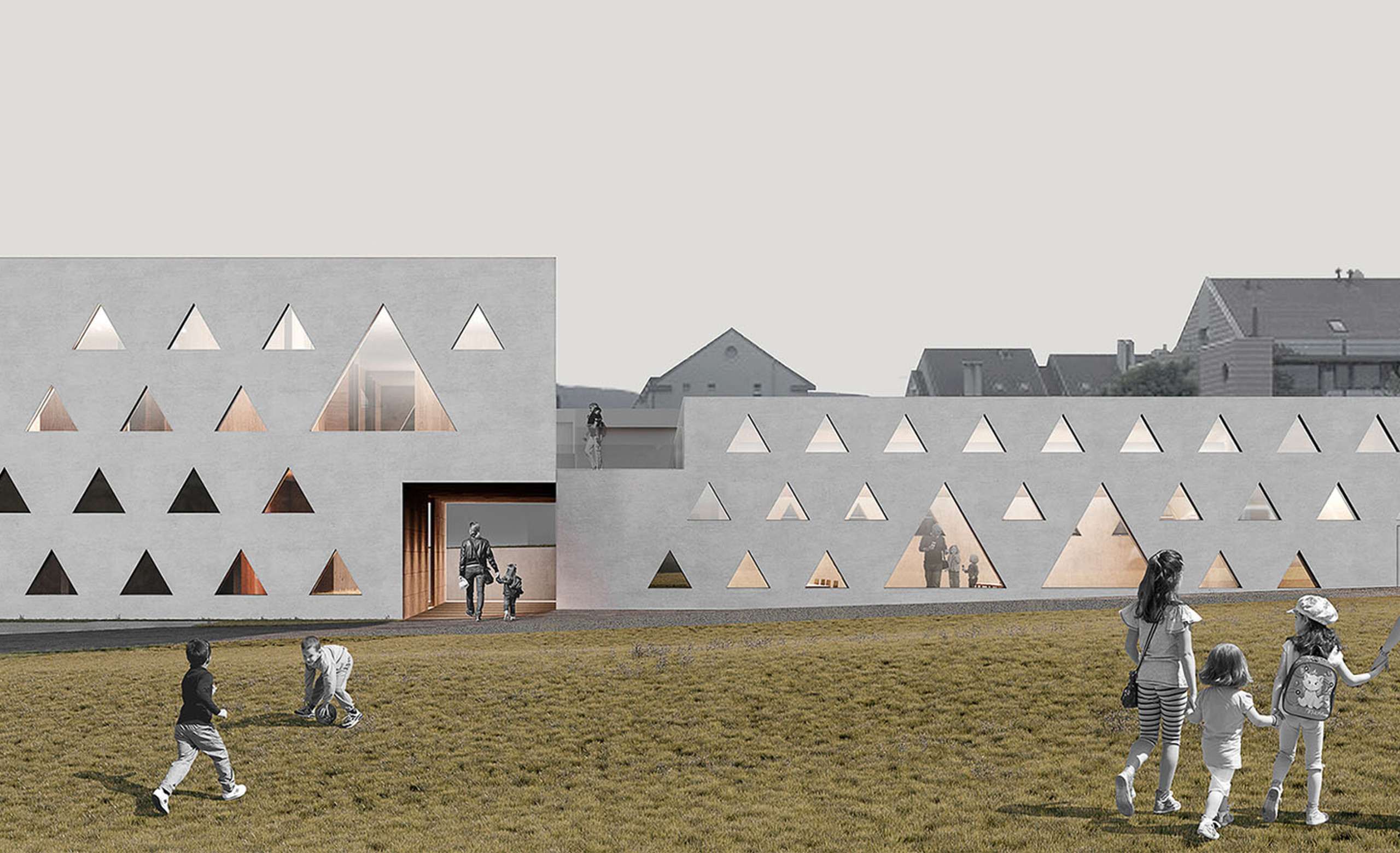 Projet d'architecture et design d'intérieur pour la crèche - garderie de Prangins, près de Nyon