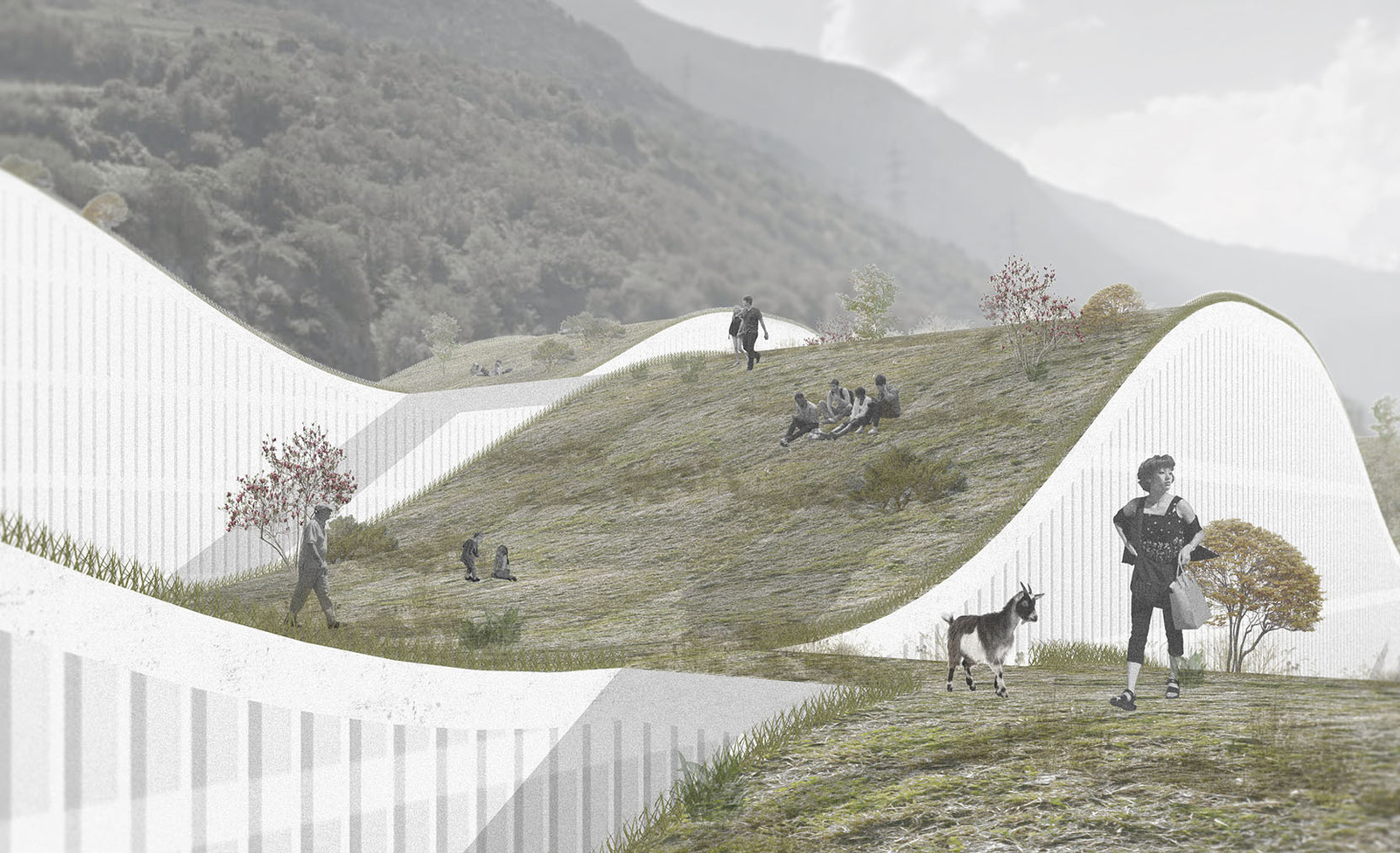 Centree communautaire Saxon par Craft & Concept, architecte en Valais