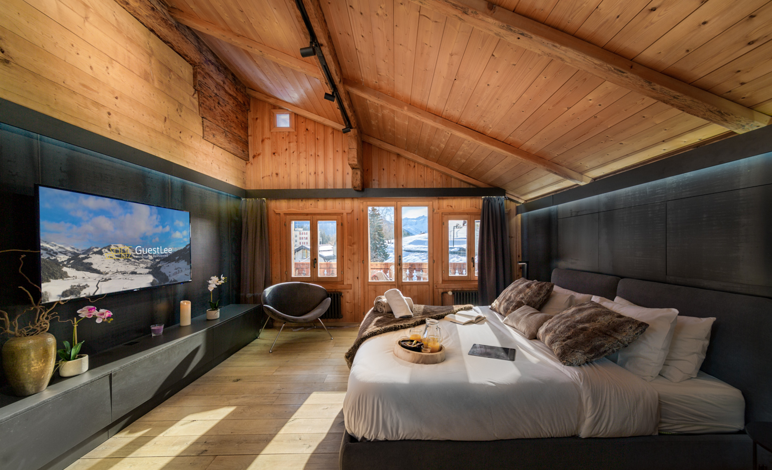 architecte d'intérieur pour chalets - réalisation dans les alpes suisses