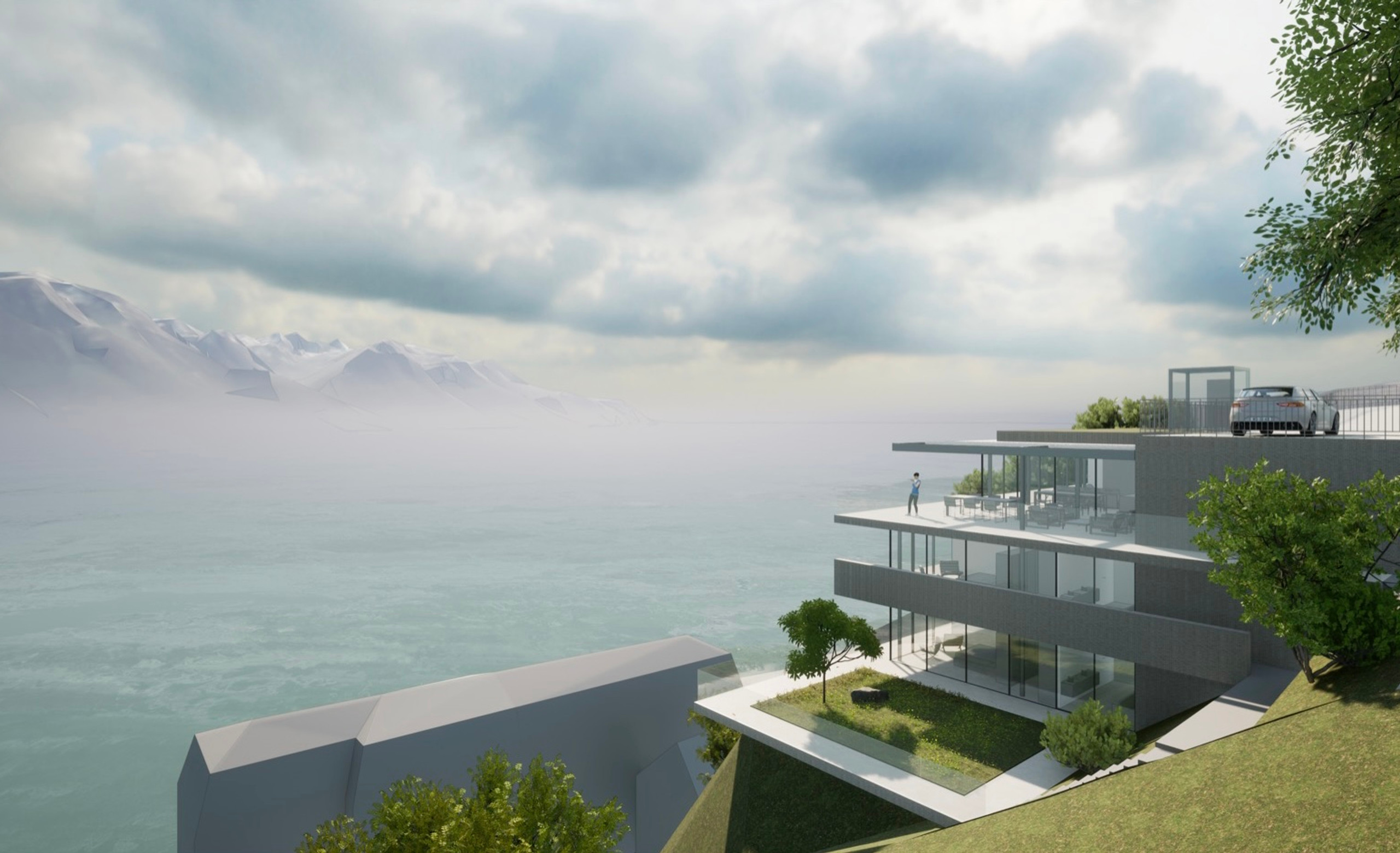 architecture de la RÉSIDENCE NEVA près de Montreux