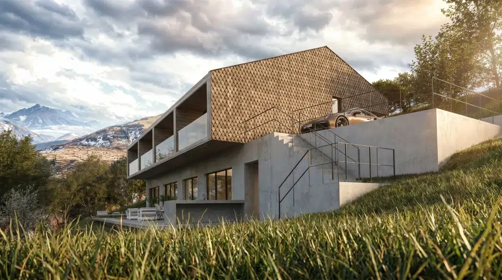 Modern Chalet with Panoramic Windows
