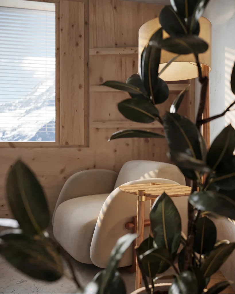 Elegant alpine chalet design