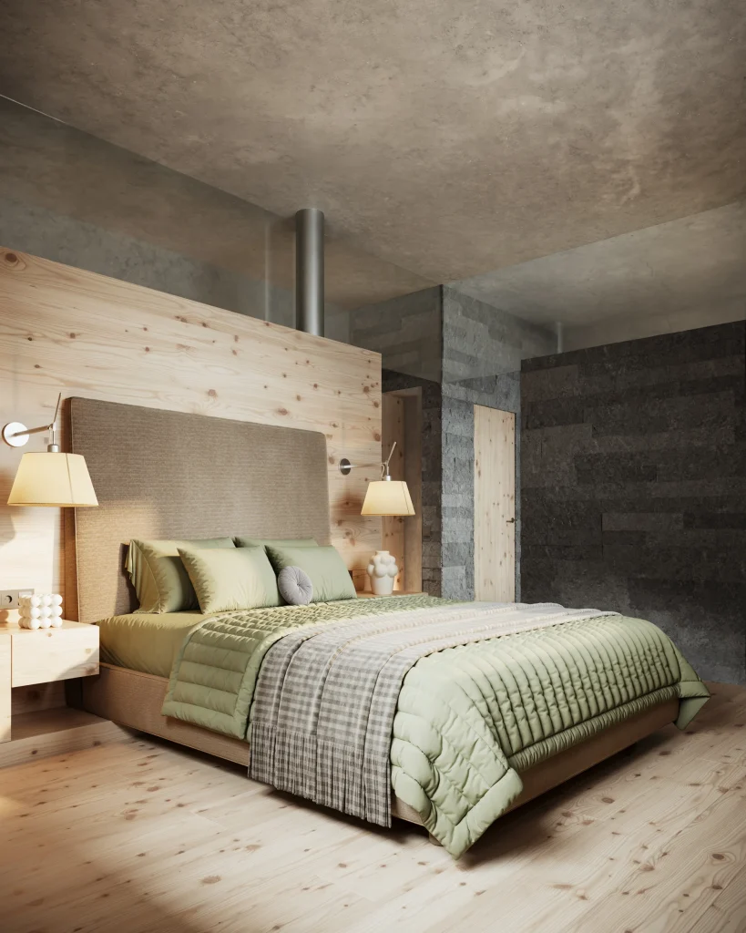 contemporary-chalet-with-stone-base
