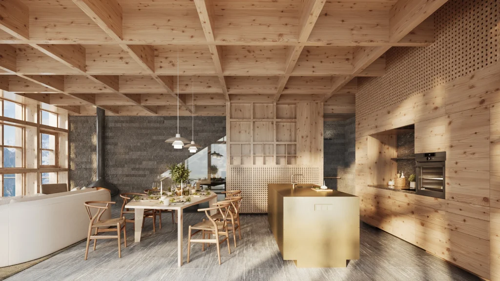 Contemporary house in the Alps