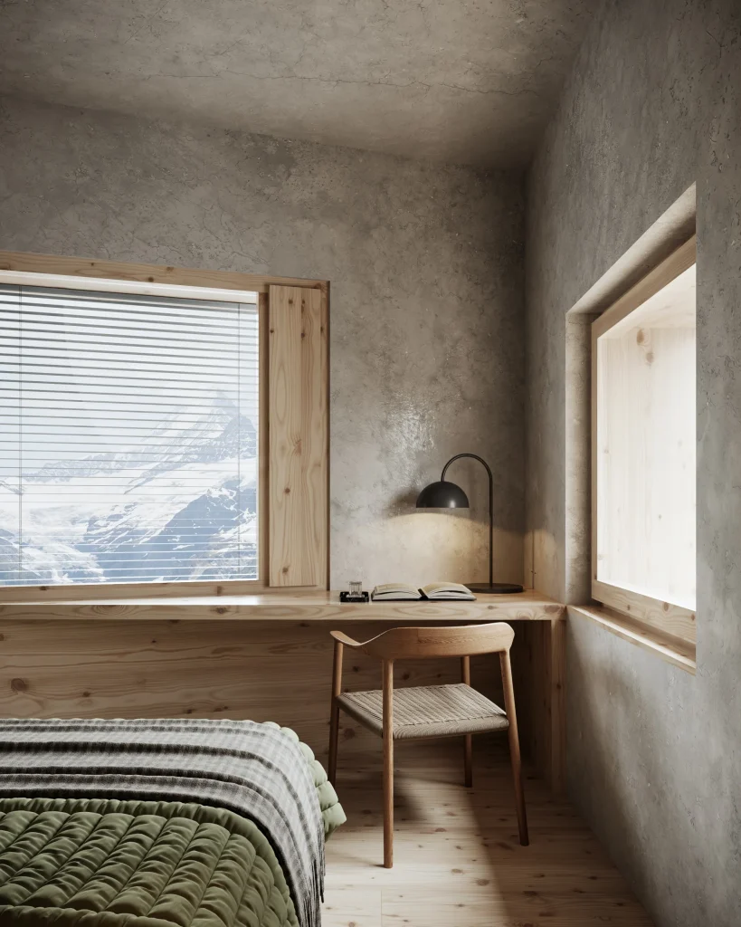 Mountain chalet with terraces
