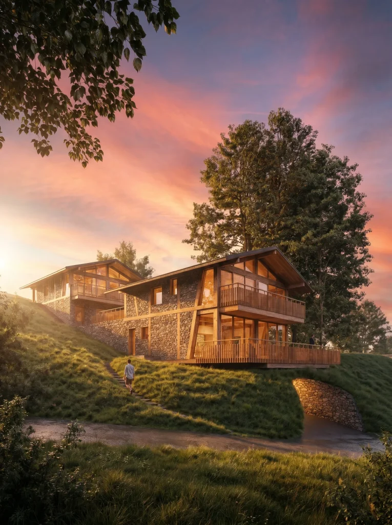 Luxury mountain house