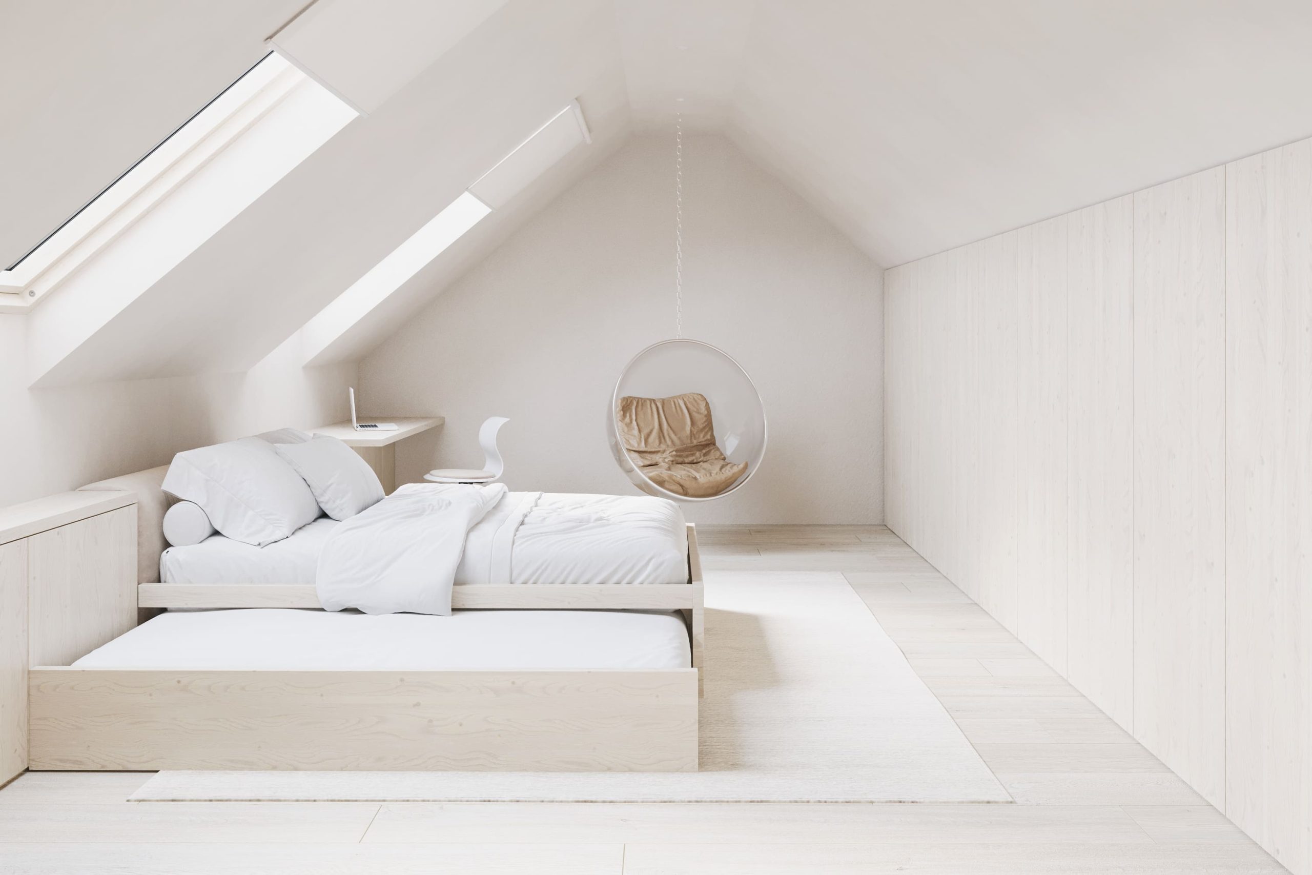 white bedroom