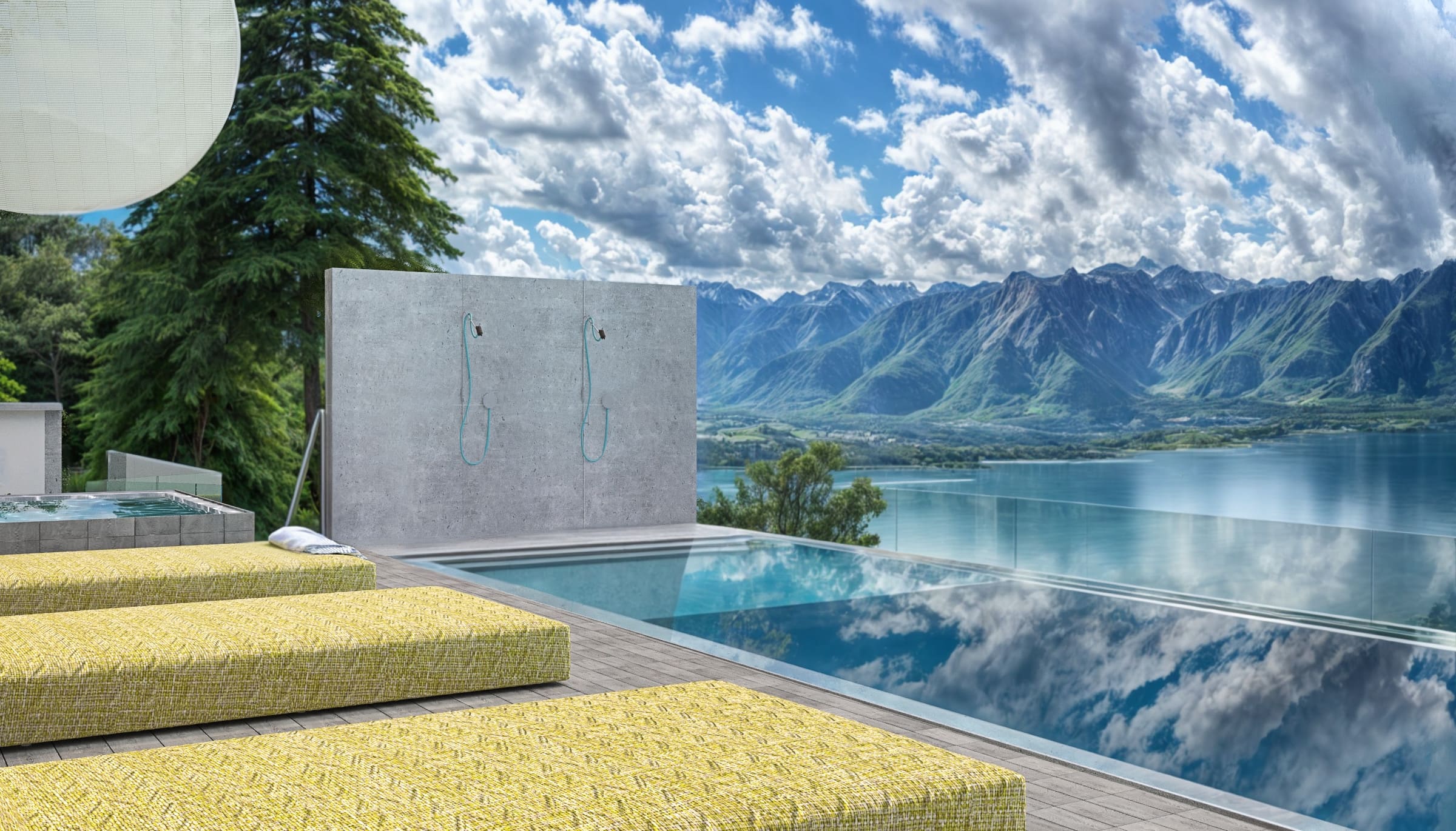 conception d'intérieur et extérieur chalet près de Vevey