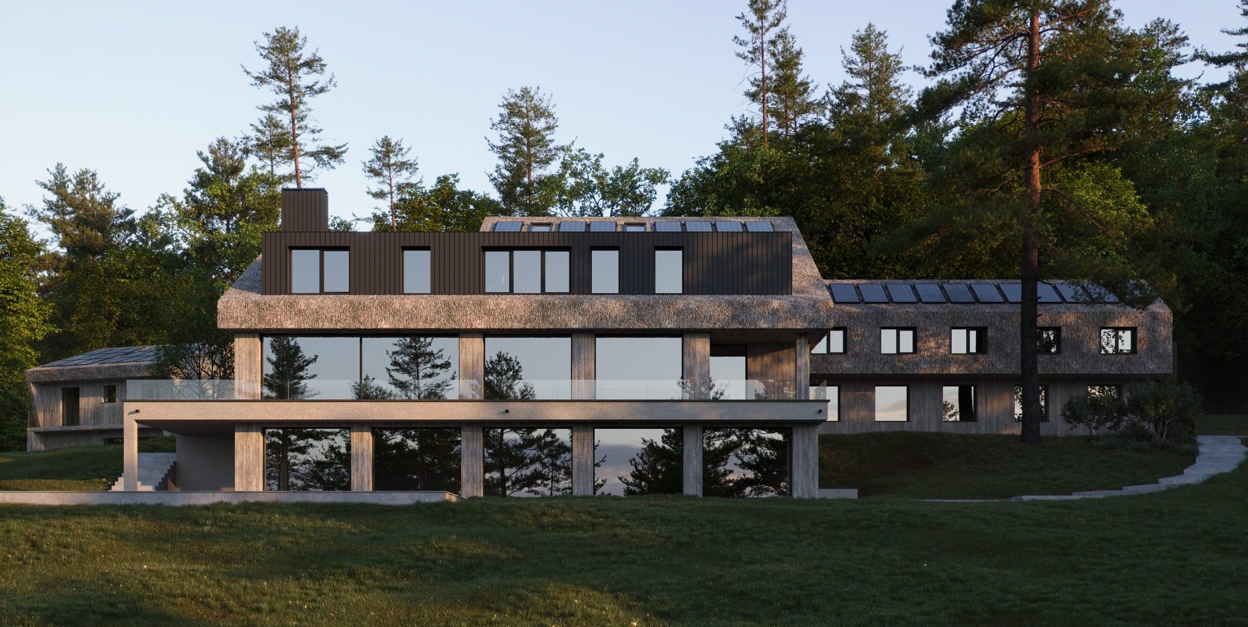 Design d'intérieur et rénovation d'une maison en ferme contemporaine - Forel près de Lausanne