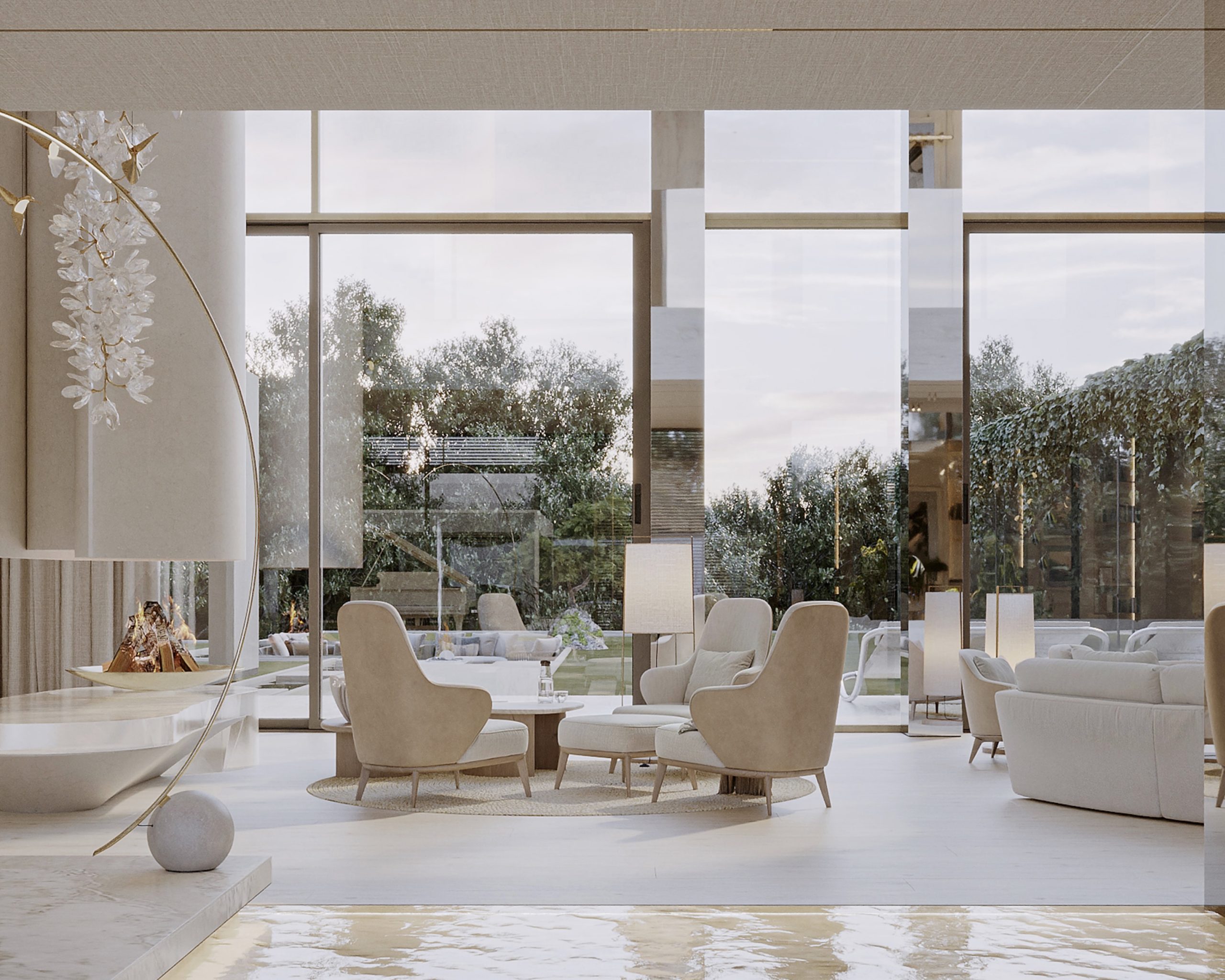 architecture intérieur d'une villa en Suisse