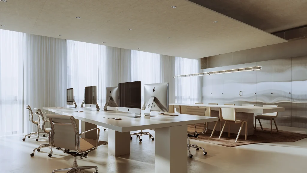 Showroom Lausanne commercial renovation final result