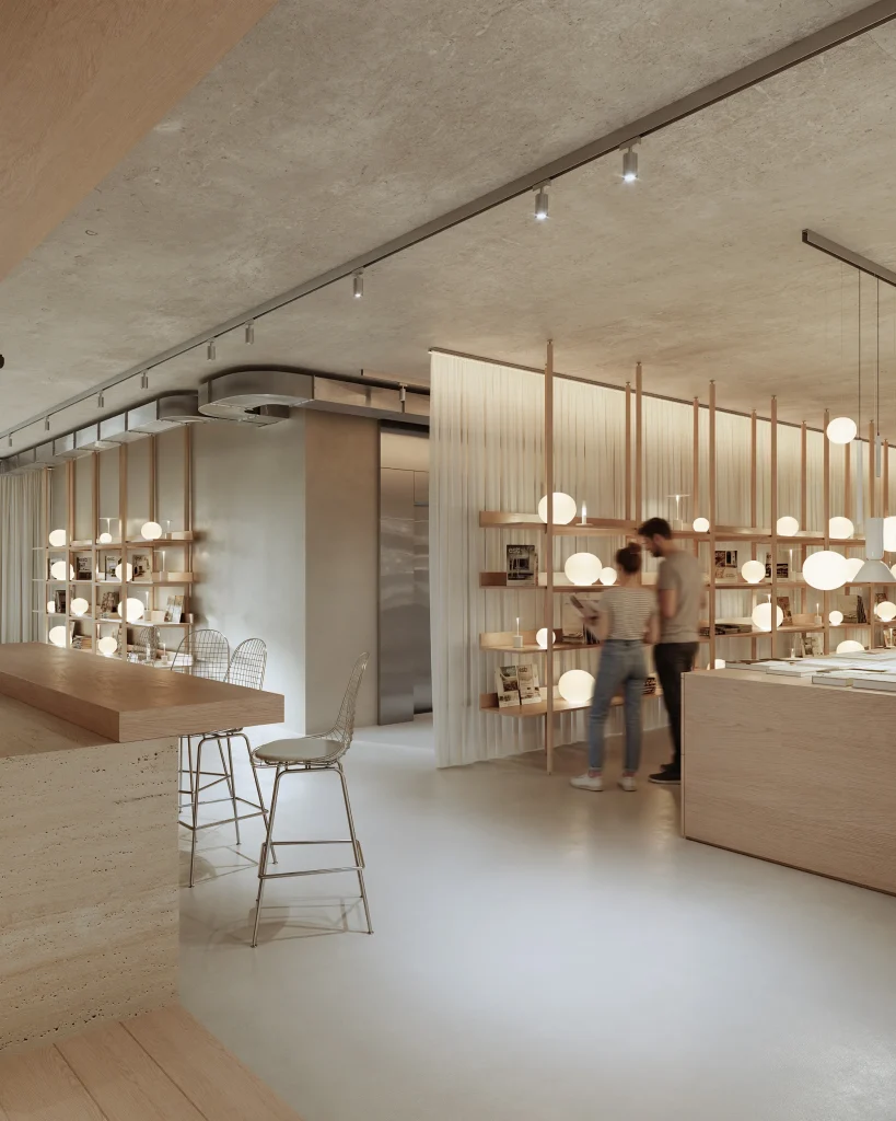 Showroom Lausanne product display area interior