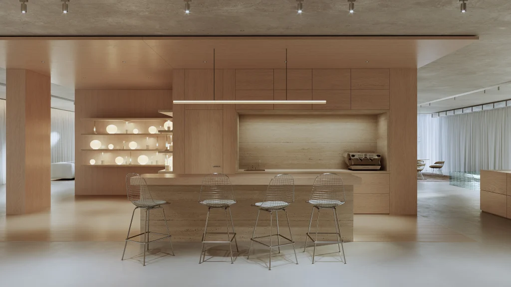 Showroom Lausanne showroom wall display detail